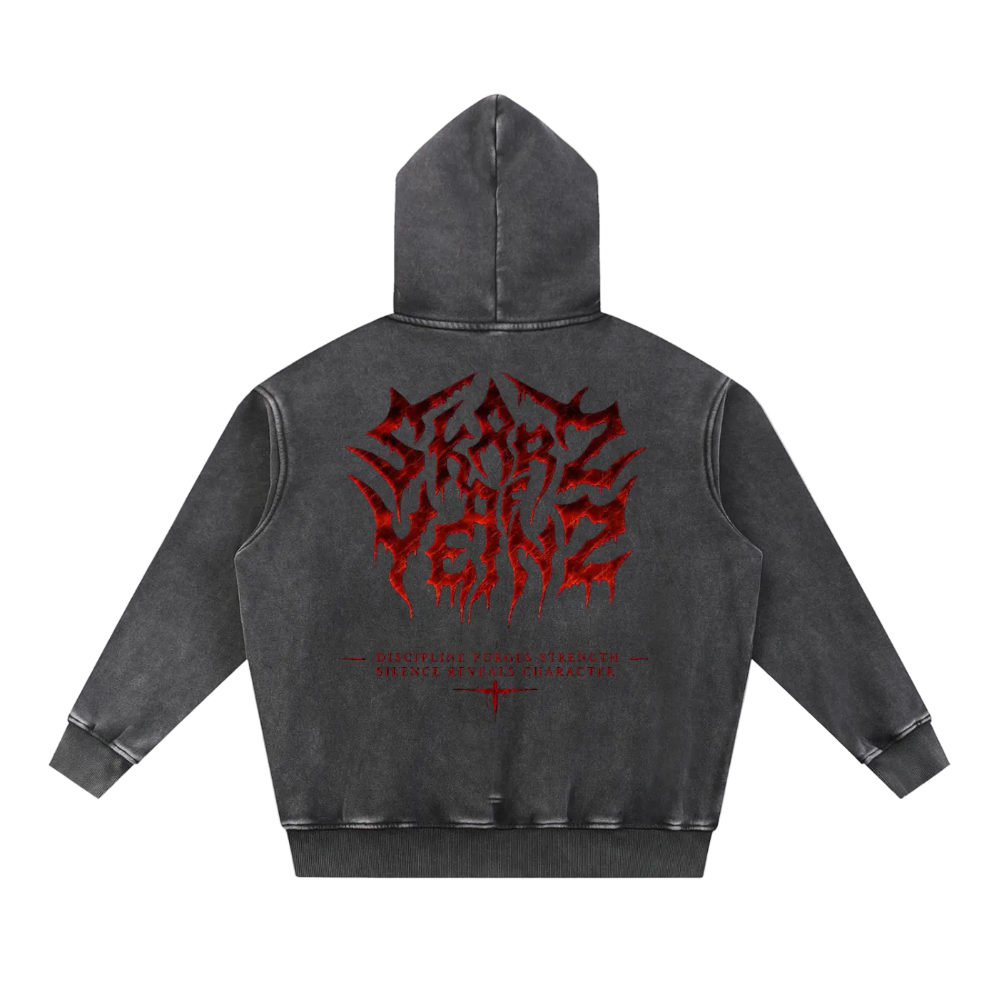 Snow Wash Fleece Oversize Hoodie