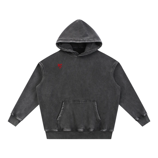 Snow Wash Fleece Oversize Hoodie