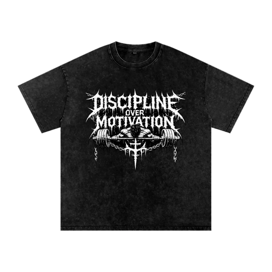 Snow Washed Oversized Cotton T-Shirt